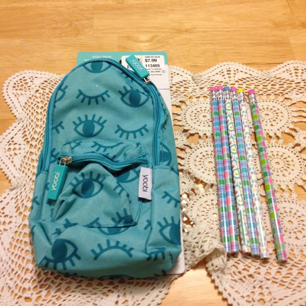 School Supplies - Yoobi pencil case and pencils